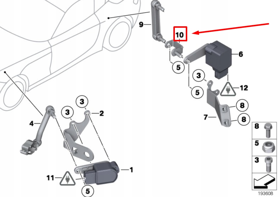 фото №9, Bmw z4 roadster e89 level датчик extension 6779669 37146779669