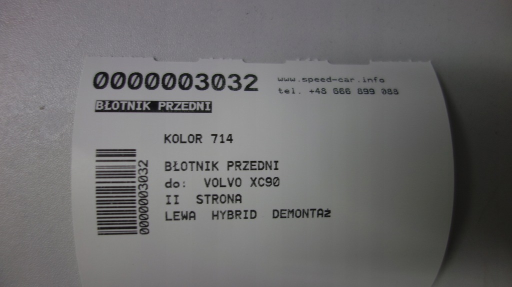 фото №6, Volvo xc90 ii крила лівий передній 714