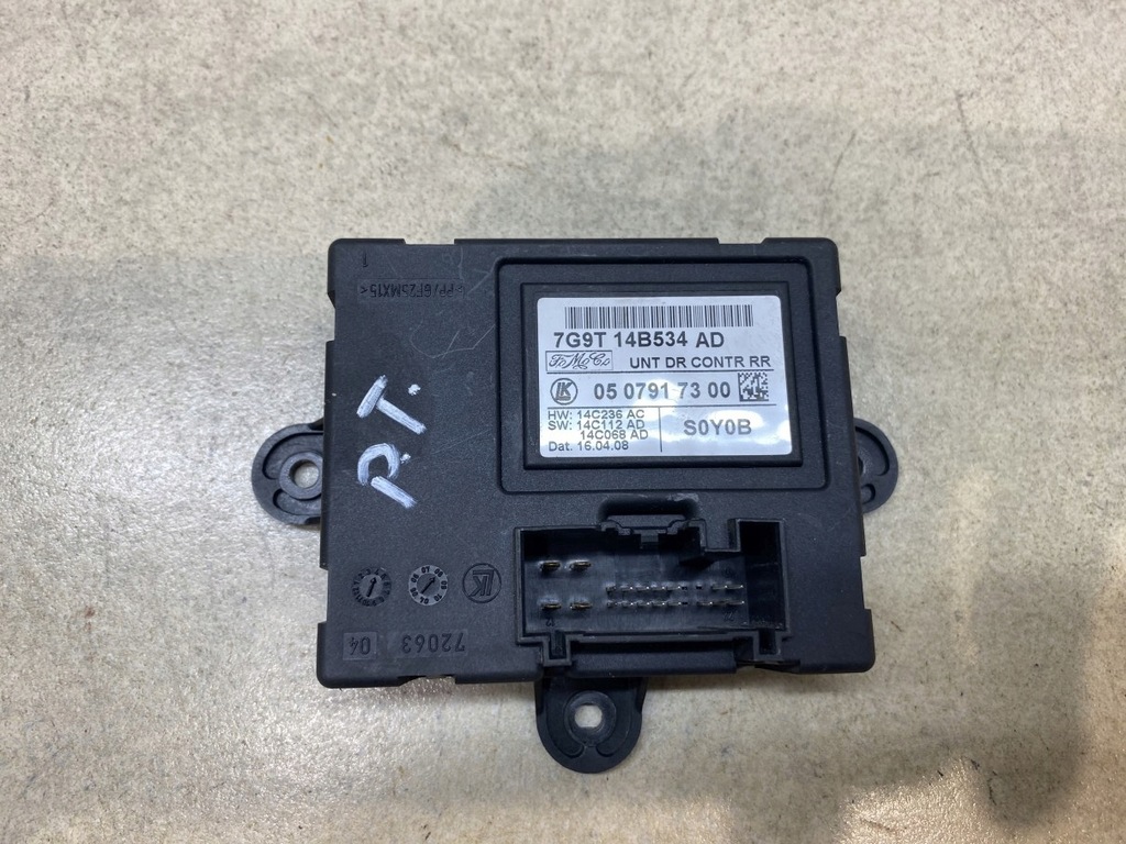 фото №1, Модуль дверь правый задняя mondeo mk4 7g9t14b534ad