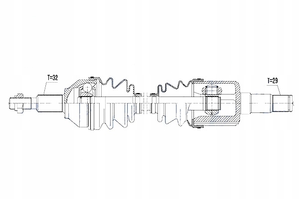фото №11, Приводной вал приводная dodge journey 08- avenger 08- левая nty