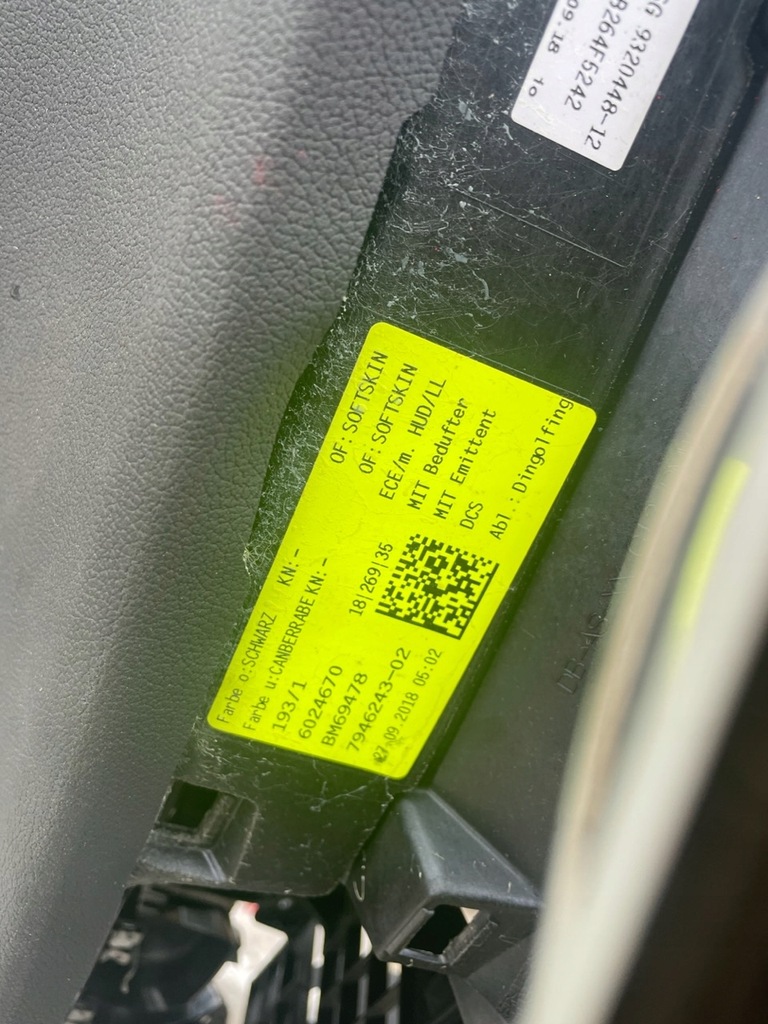 фото №7, Приборная панель консоль подушка bmw 7 g11 g12