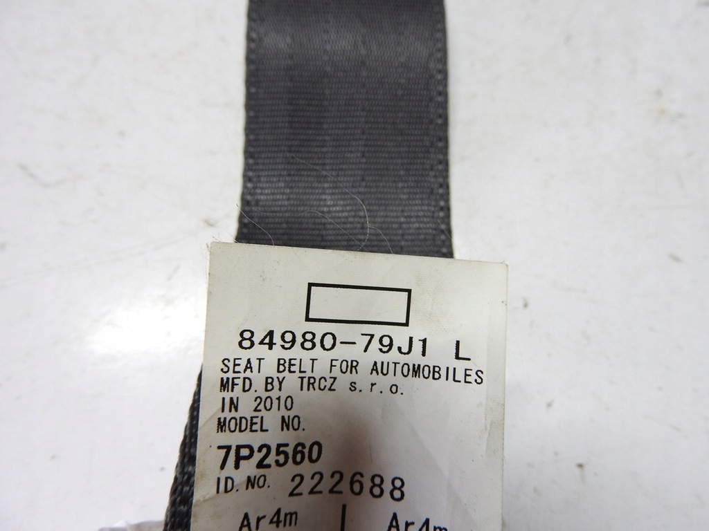 фото №9, Suzuki sx4 06-12 pas безпеки лівий задня 84980-79j1