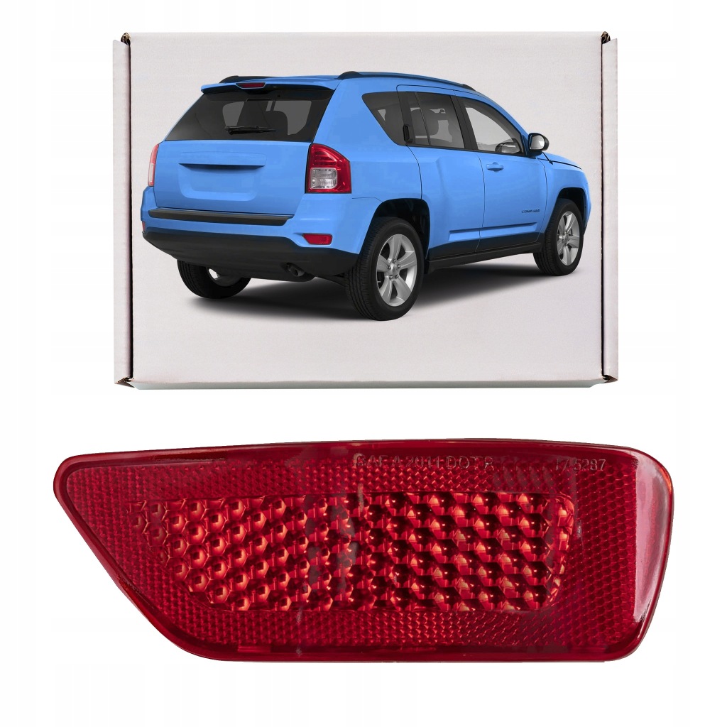 фото №1, Jeep compass i mk49 11-17 права заглушка відбиваюча бампера 57010720ac