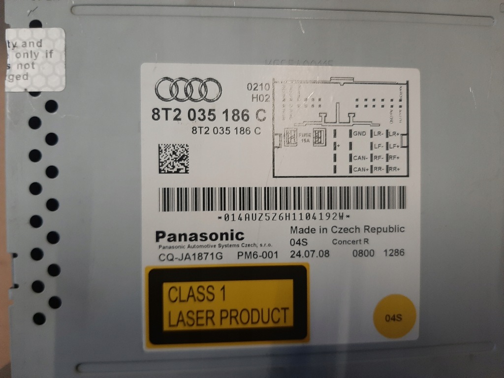 фото №8, Audi a4 b8 a5 8t радіо concert 8t2035186c