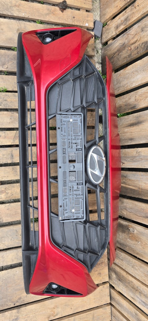 фото №9, Hyundai i20 iii бампер передній kompletny решітка радіатора решітка радіатора r3w червоний