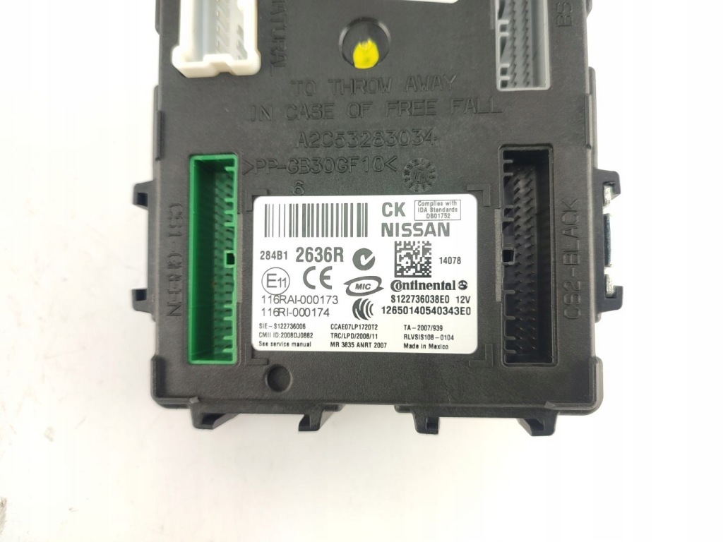 фото №3, Модуль комфорта renault koleos i 1 hy lift 2013-2016 284b12636r