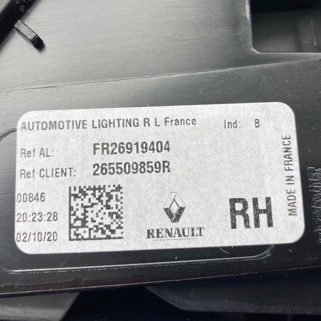 фото №15, Nowa оригинальный номер лампа правый задняя w крыло renault talisman lift kombi 265509859r