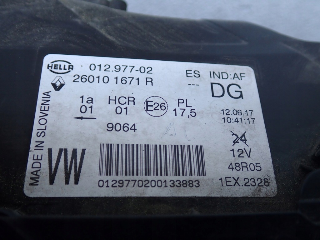 фото №7, Лампа правая фара правый full led renault captur j5 lift 17- 260101671r