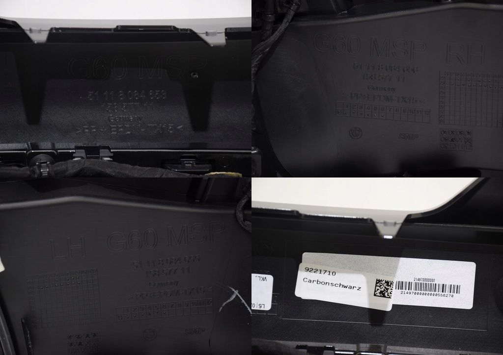 фото №14, Bmw 5 g60 g61 бампер перед m-pakiet 6 pdc carbonschwarz 416