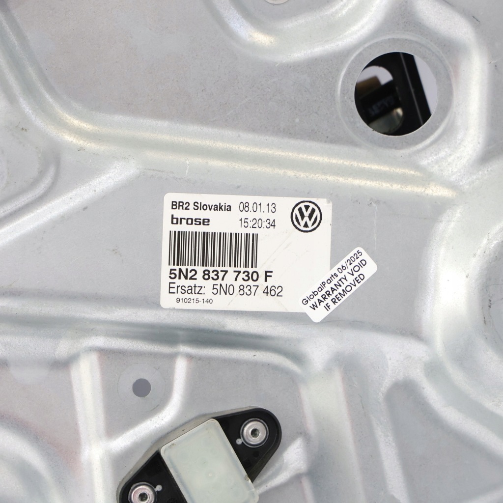 фото №10, Vw tiguan 5n подъемник стекло дверь левый перед передний 5n0837461