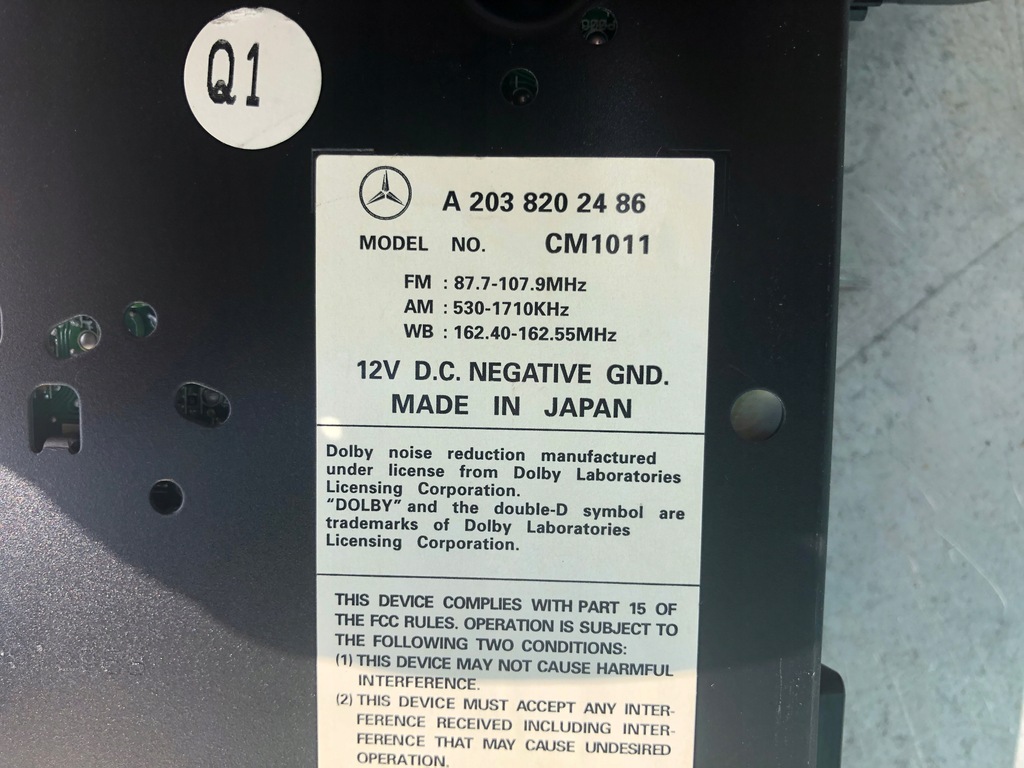 фото №4, Mercedes w203 оригинальные радио a2038202486