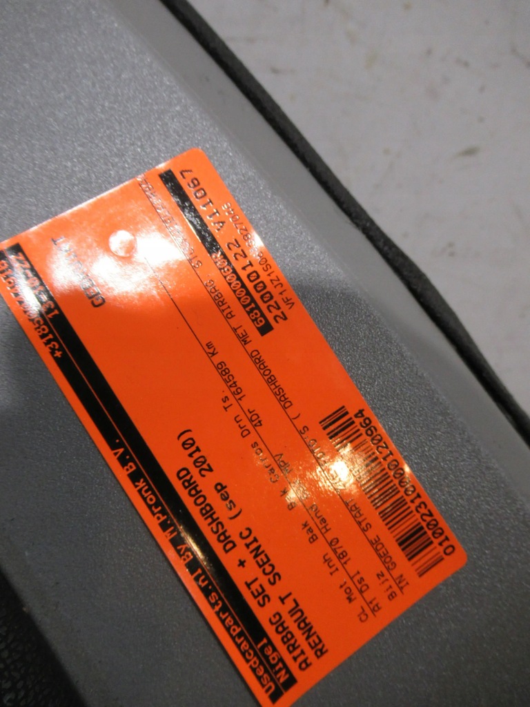 фото №9, Приборная панель подушки безопасности renault scenic iii