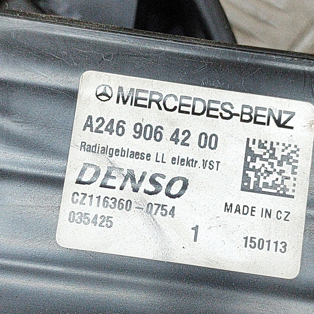 фото №6, Mercedes-benz cla c117 x117 w117 2013 вентилятор обдув / повітродувка