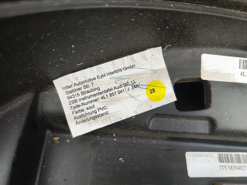 фото №10, Панель приладів консоль панель приладів audi q7 4l 4l1857041j