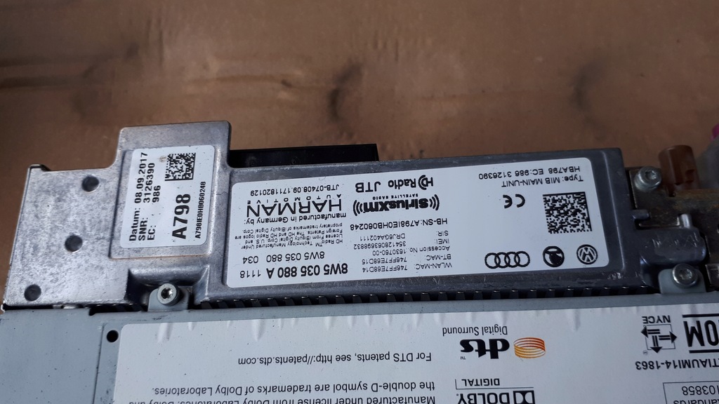 фото №6, S4 b9 a4 8w мультимедиа блок mmi 8w5035880a