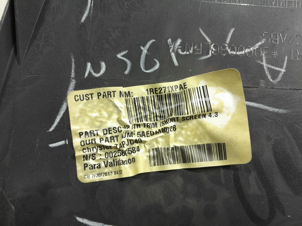 фото №5, Dodge journey i lift freemont рамка защита экрана радио 1re271xpae