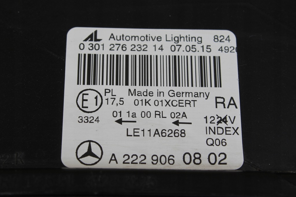 фото №12, Перед капот бампер mercedes s-klasa w222 3.0 v6