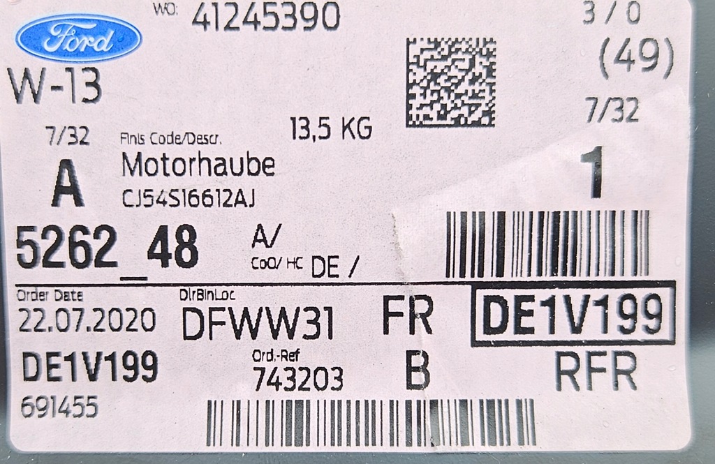 фото №8, Ford kuga mk2 12-16 капот