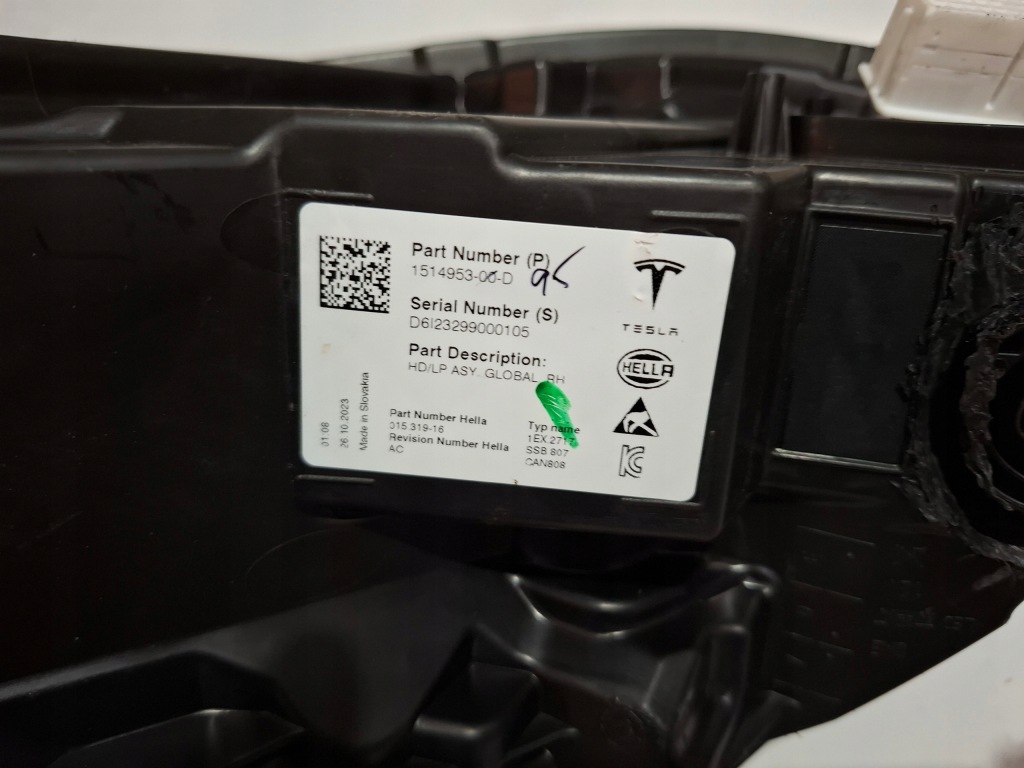 Tesla 3 iii y lift лампа led правая правый фара 1514953-00-d 015.319-16 Доставка