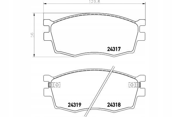 фото №2, Тормозные колодки тормозные hyundai перед accent kia rio 05-