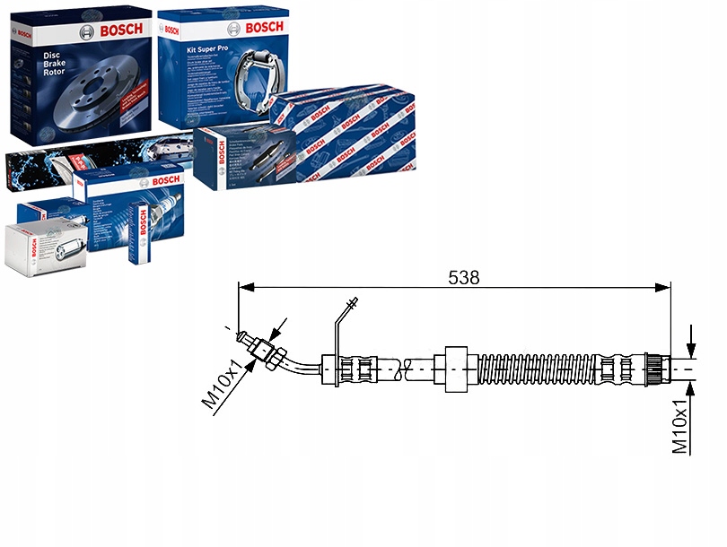 фото №1, Шланг гальмівний elast. nissan interstar opel mov