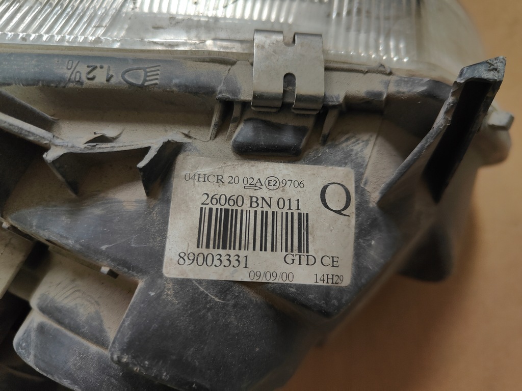 фото №15, Фара лампа перед левая nissan almera ii n16