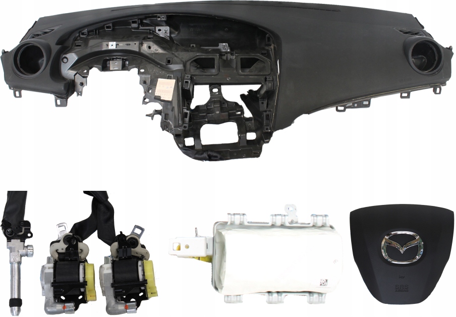 фото №1, Приборная панель консоль подушка безопасности ремни mazda 3