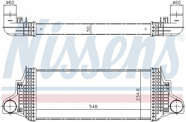 Nissens 96419 радиатор воздуха наддувочный Цена