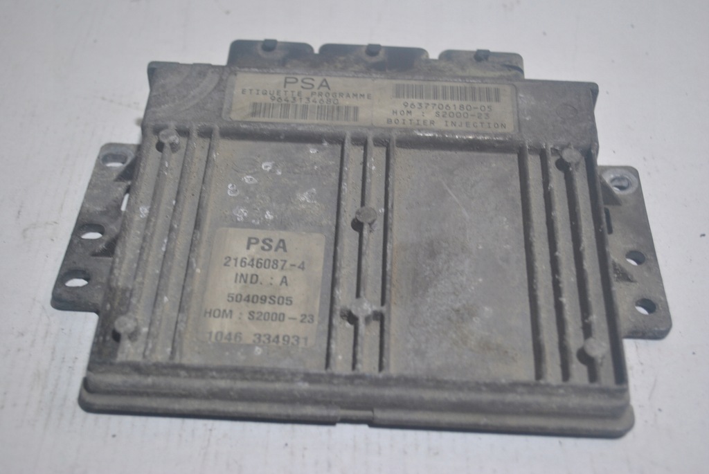 фото №6, Бортовой компьютер блок управления двигателя peugeot 206 9643134680