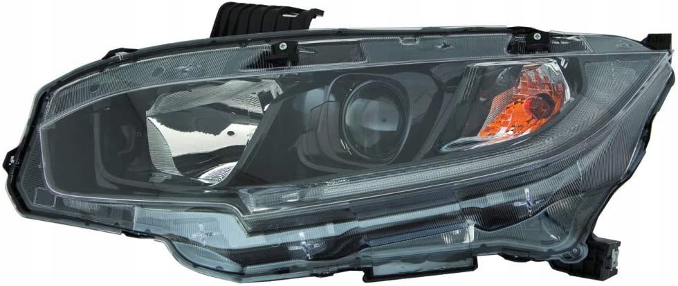 фото №1, Honda civic x usa lift 2016-2020 лампа с led левая czarna