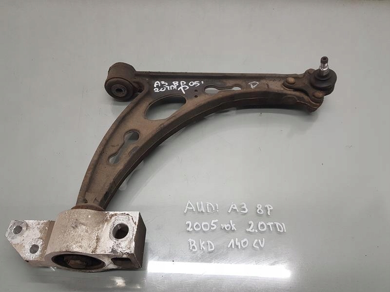 фото №1, Важіль правий перед audi a3 8p 2.0 tdi