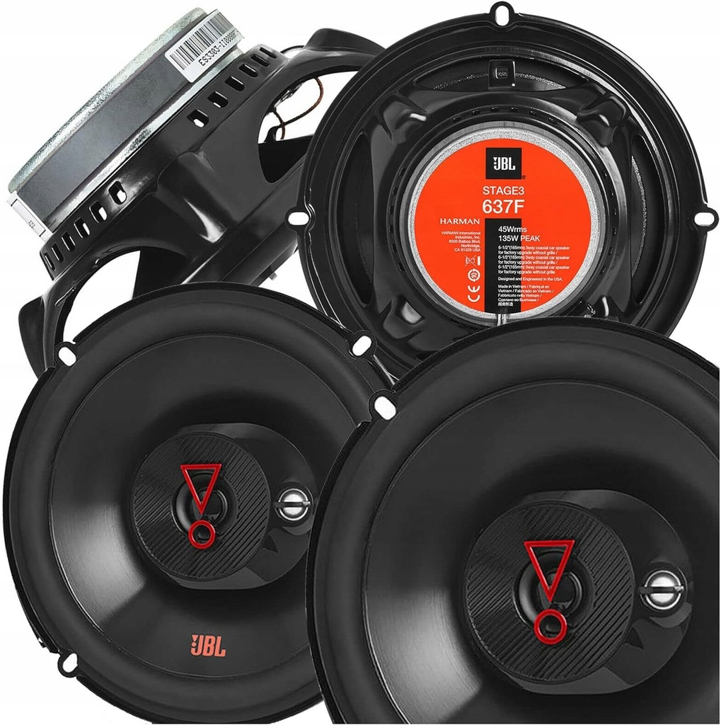 фото №8, Jbl 637 динамики 3drożne chevrolet cobalt cruze camaro malibu hummer h3