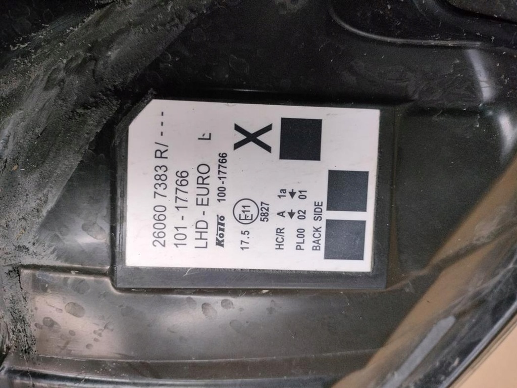 фото №4, Лампа левая перед renault kangoo ii lift eu оригинал cała