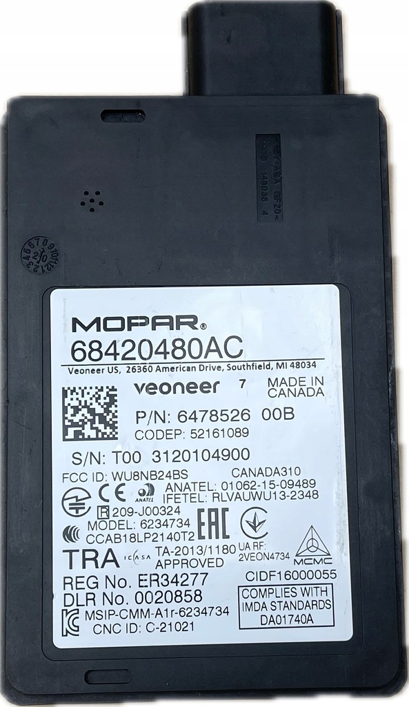 фото №1, Jeep compass ii датчик мертвого pola радар датчик 68420480ac