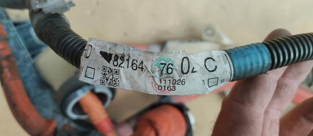 фото №6, Джгут кабель шланг lexus ct200h ct 200h 82164-76020 11r-