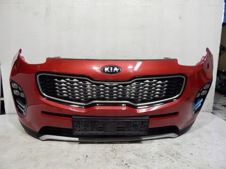 фото №1, Бампер передний перед решётка радиатора kia sportage iv 15-18 a9 pdc