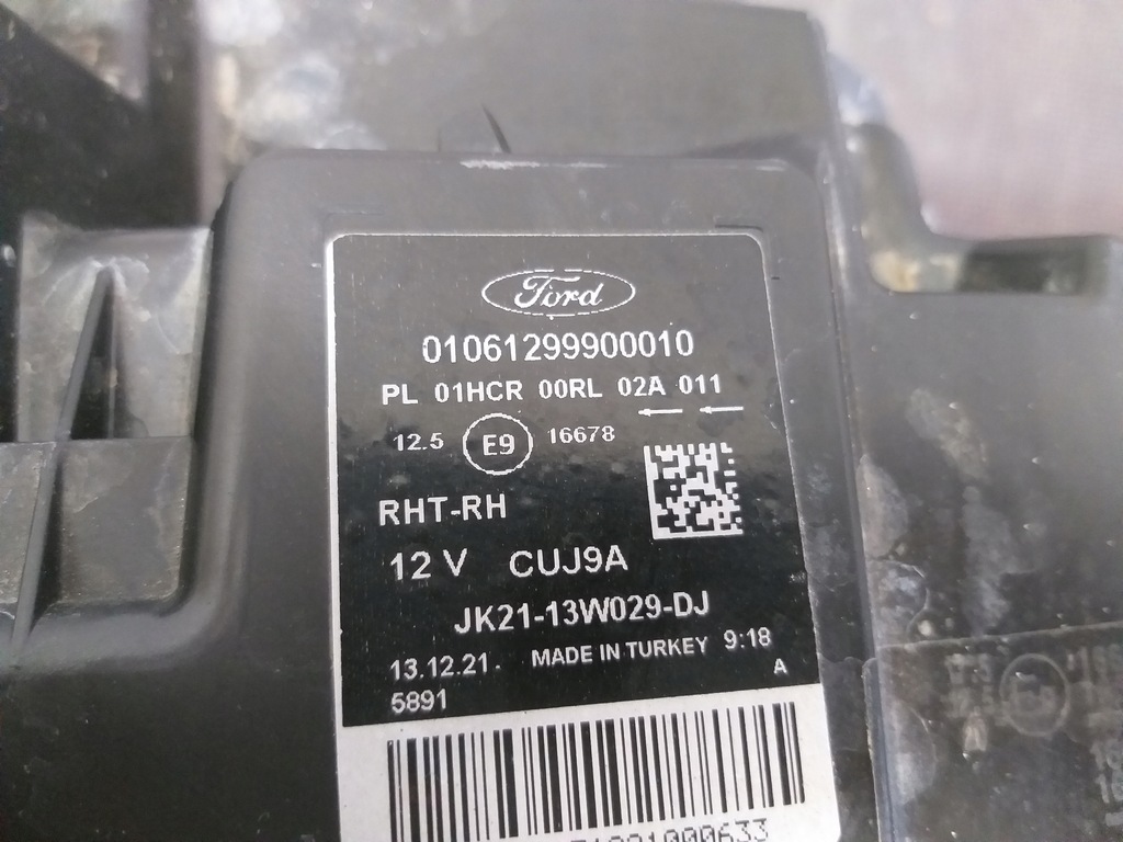 фото №5, Лампа перед права ford transit custom lift led soc