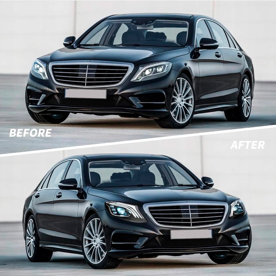 фото №13, Фара лампа kpl vland full led тюнінг black mercedes s-klasa 222 13-17