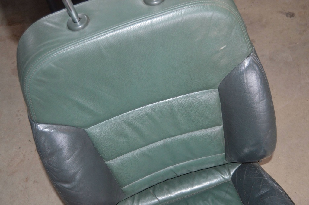 фото №6, Сидіння заднє сидіння обшивки шкіра зелений audi a6 c5 sedan