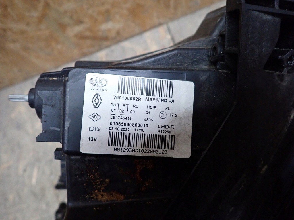 фото №5, Лампа права фара правий full led renault clio v b7 2019-2023 260100902r