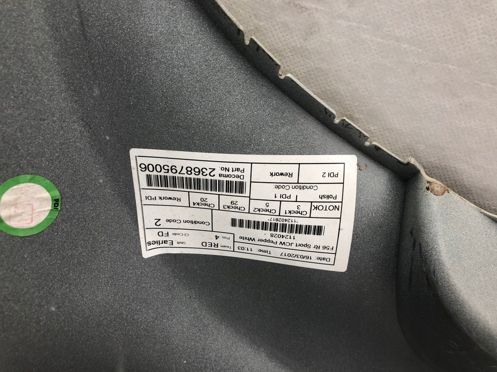 фото №6, Бампер задняя задний mini cooper s jcw f56 f57