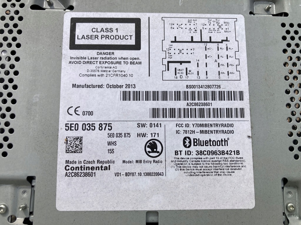 фото №5, Радио skoda octavia iii 5e0035875