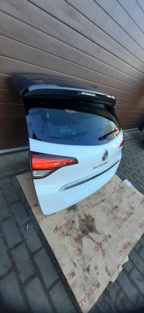 фото №6, Крышка багажника задняя задняя багажника teqnc камера белый перламутр renault scenic iv