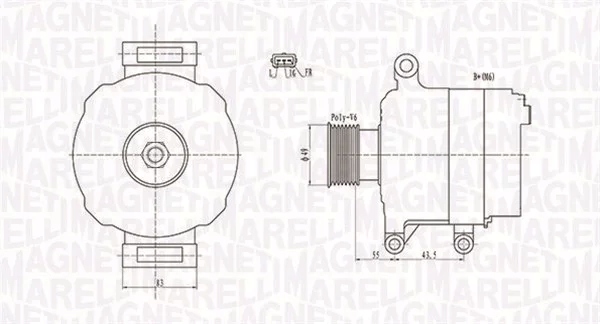 фото №2, Генератор magneti marelli 063731869010