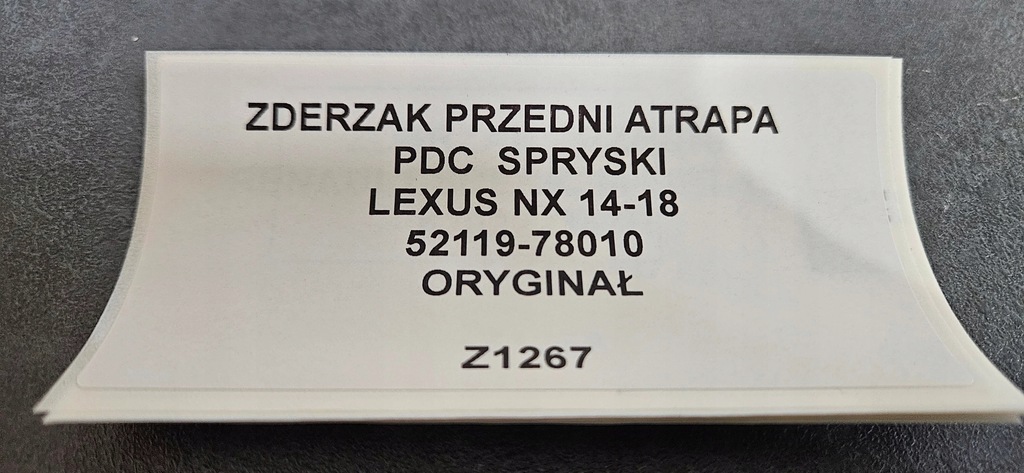 фото №13, Бампер передний lexus nx f-sport 14-18 pdc омыватель оригинал 52119-78010