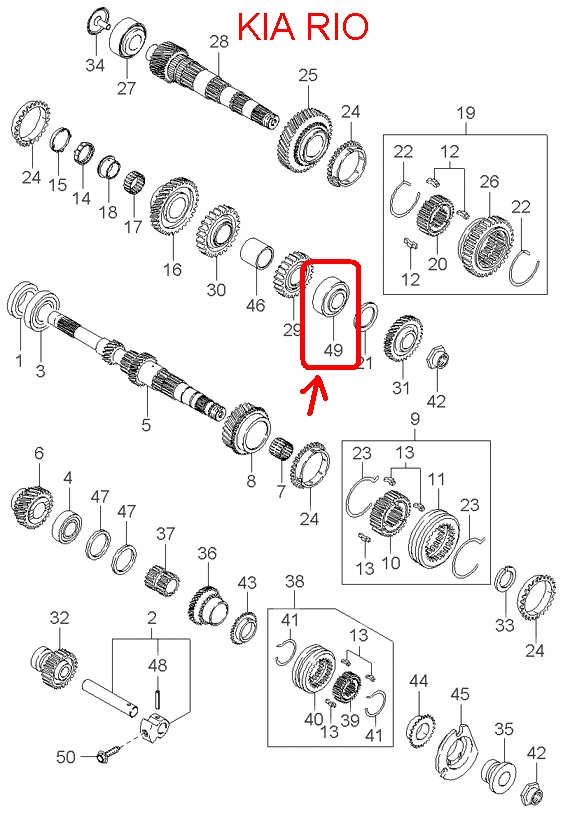 фото №6, Підшипник вала biernego kia rio sephia shuma 96-04