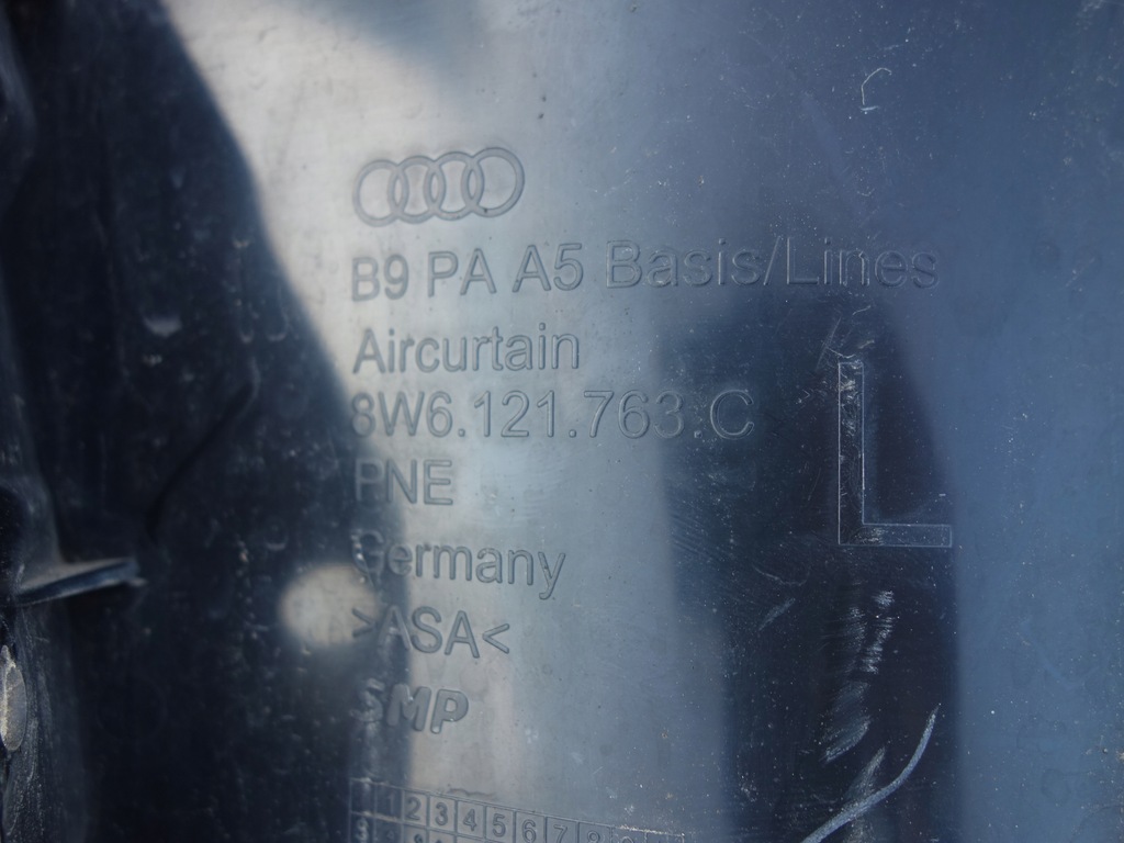 фото №9, Решётка бампера audi a5 8w lift usa + воздуховод воздуха usa левая