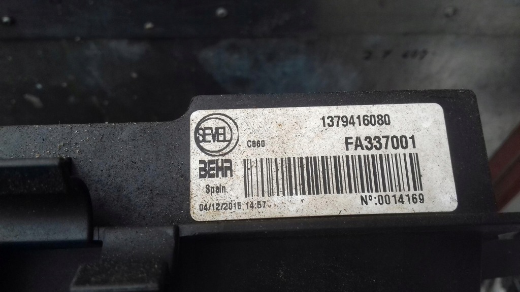 Вентилятор радиатора fiat ducato 2 1379416080 Недорого