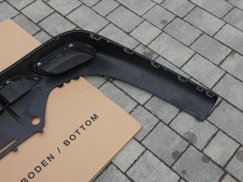 фото №15, Накладка, диффузор, спойлер бампера заднего mercedes e-klasa w-214 amg