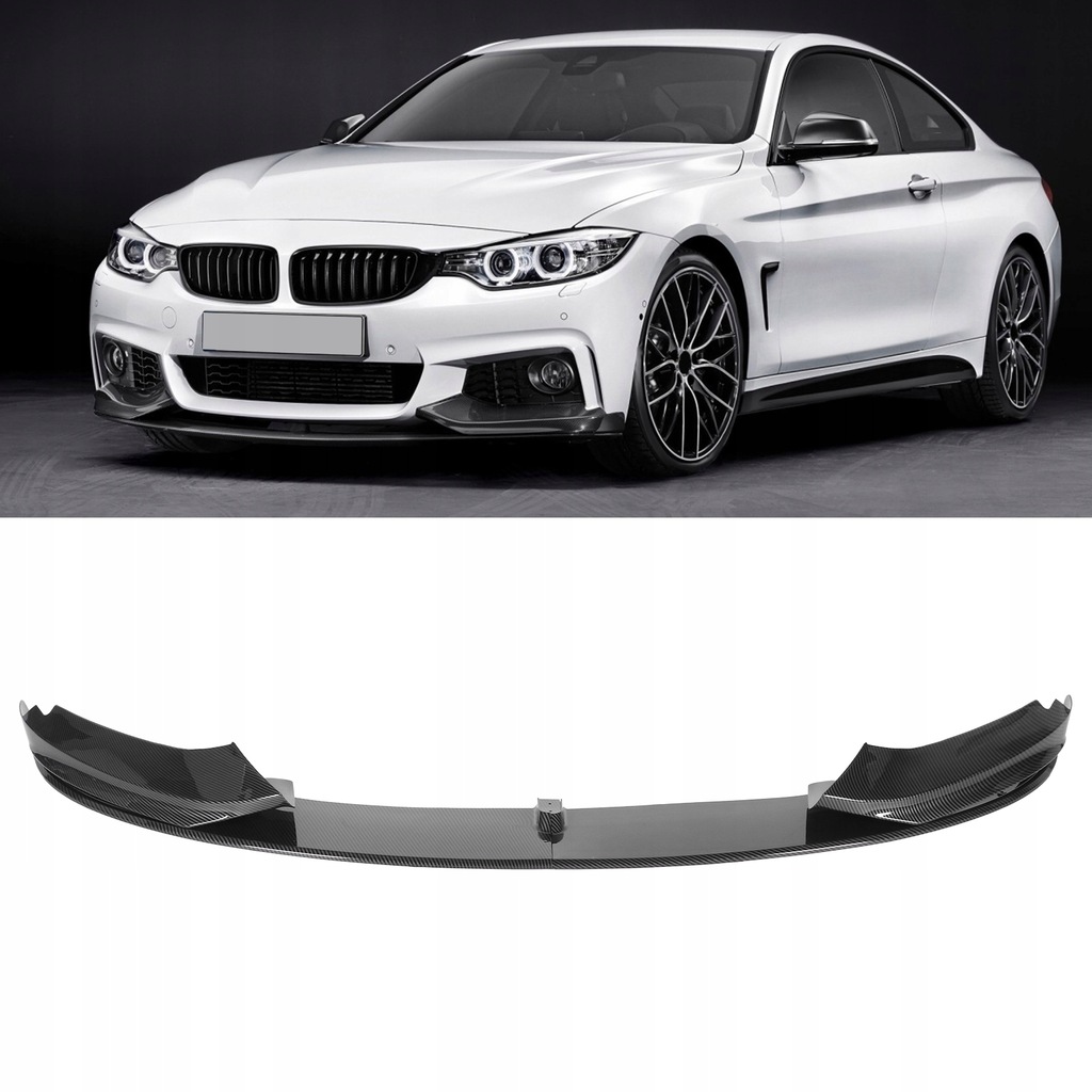 фото №9, 4 szt. спойлер передний бампера дефлектор сплиттер pasuje do serii 4